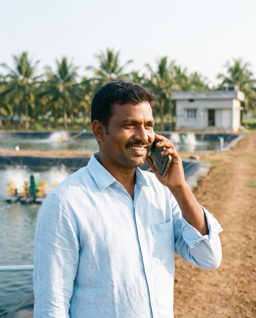 Kiran, mid-call, Nellore.