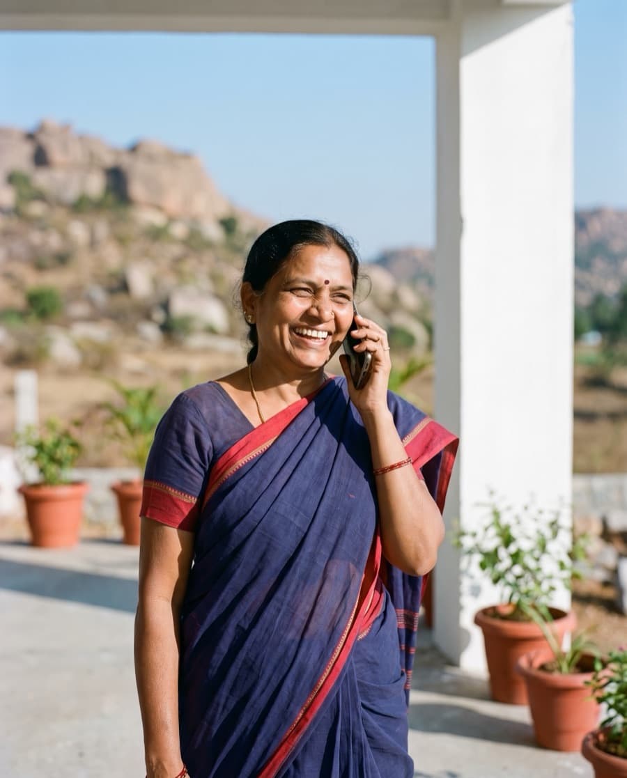 Anusha, mid-call, Rayalaseema.