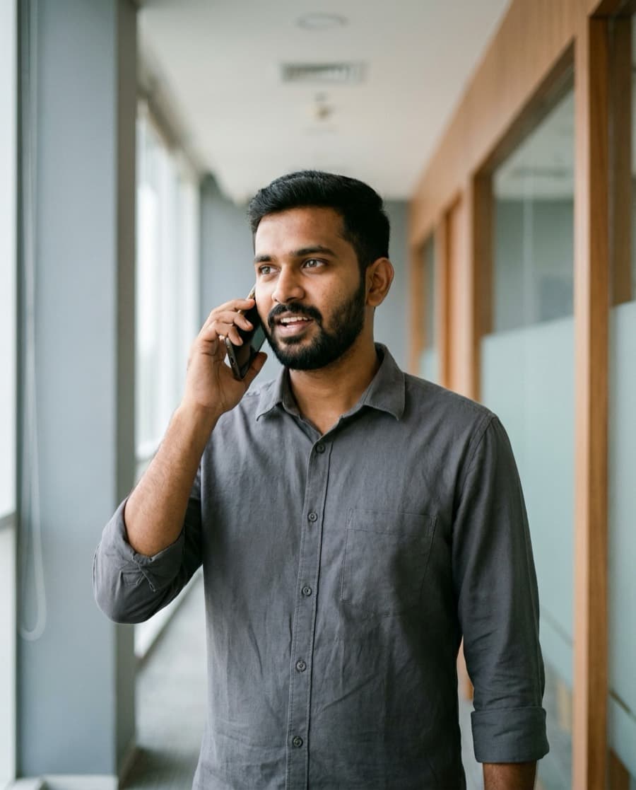 Srikanth, mid-call, Hyderabad.